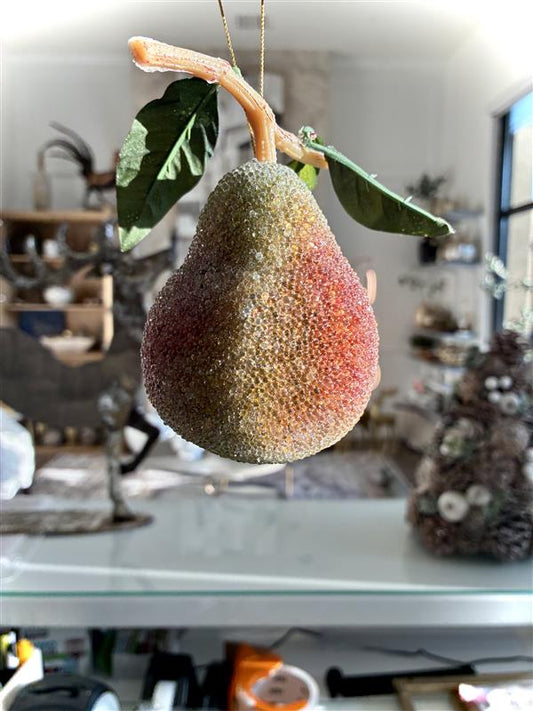 Colorful Pear Ornament