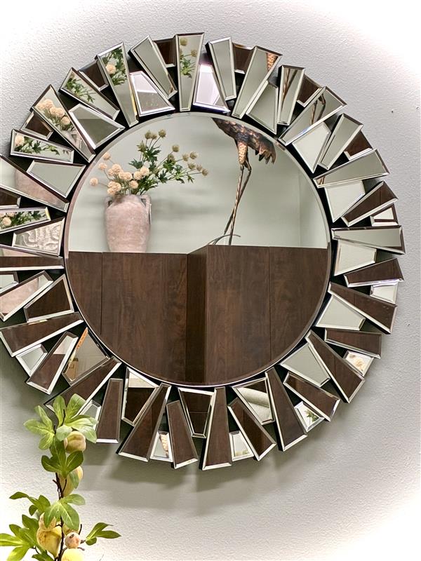 Sunburst Silver Mirror