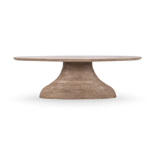 Amra Solid Wood Oval Dining Table
