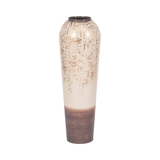 Multi-Colored Metal Floor Vase