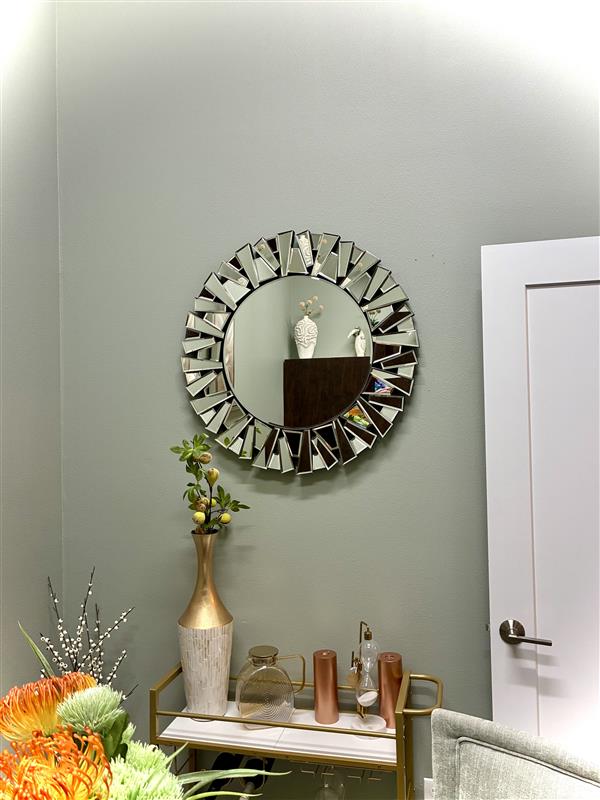 Sunburst Silver Mirror
