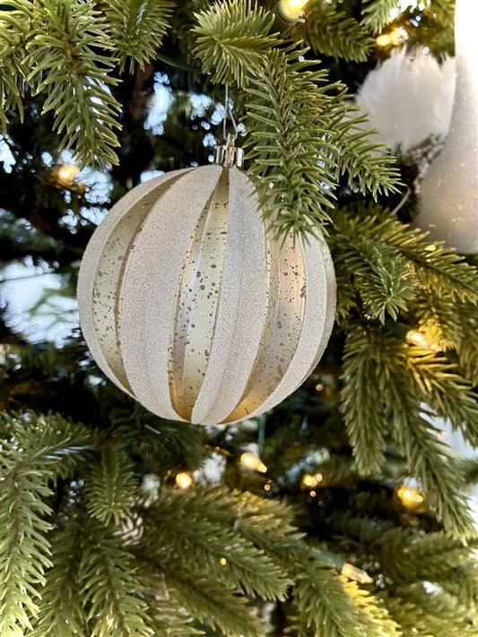 Cream & Gold Ornament