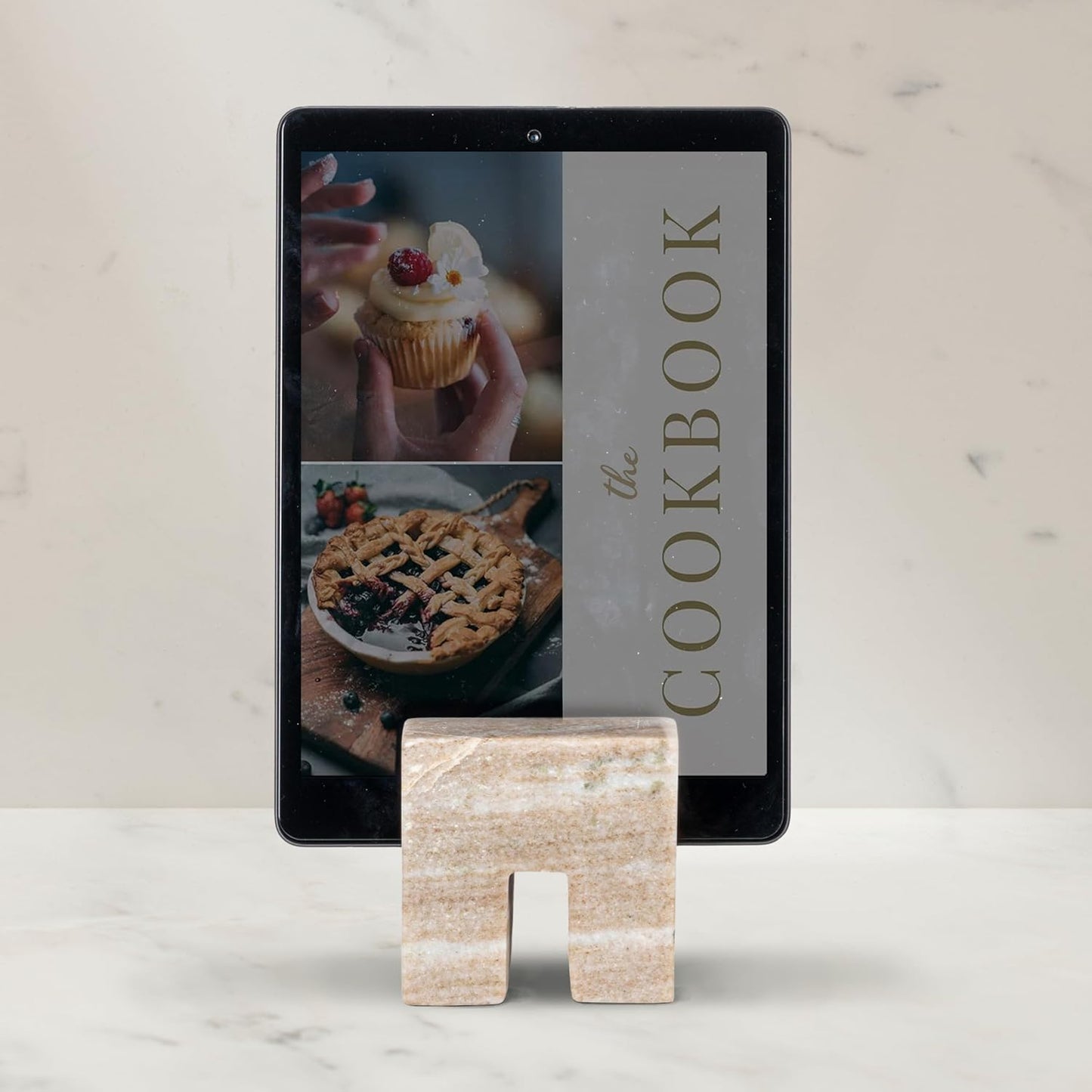 Marble Cookbook Stand