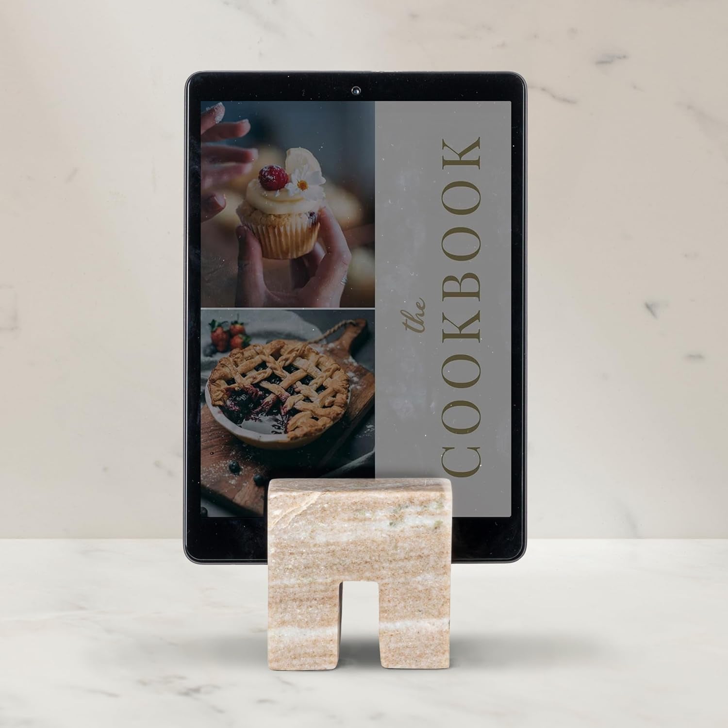 Marble Cookbook Stand