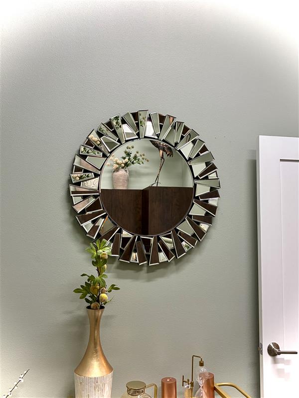 Sunburst Silver Mirror