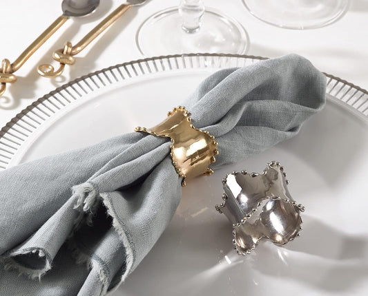 Classic Napkin Rings (Set of 4), Gold, Set of 4