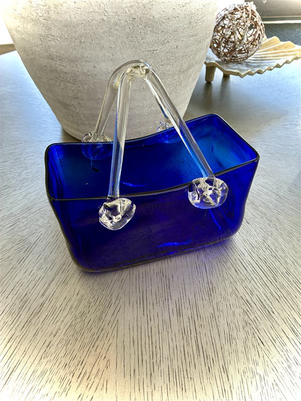 Blue Glass Purse