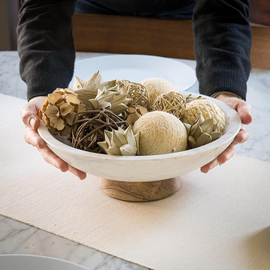 Marble Decorative Bowl- 11" 