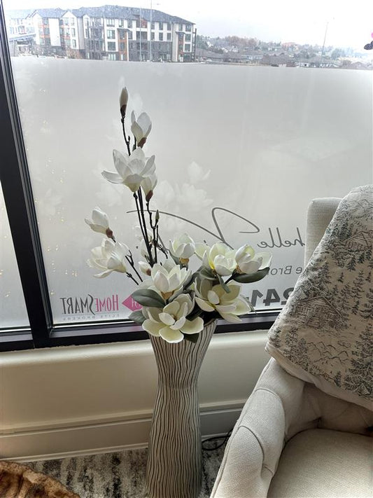 Artificial White Magnolia Stem