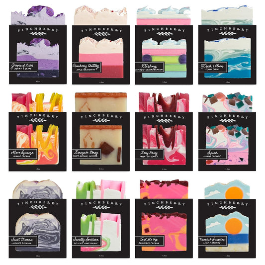 Soap Set - 12 Handmade Bars, 4.5 Oz Each