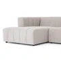 Langham Channeled 5- Piece Left Arm Facing Chaise Sectional