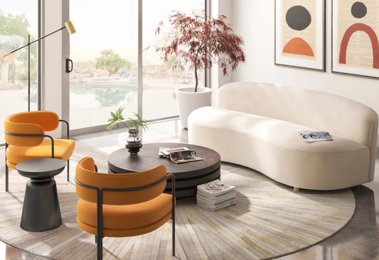 Handwoven Cowhide Area Rug - 6' Round (In-Store Pickup Only)