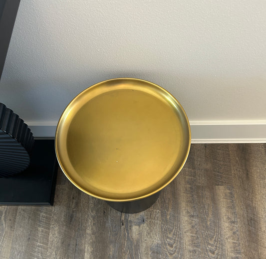 End Table - Black & Brass