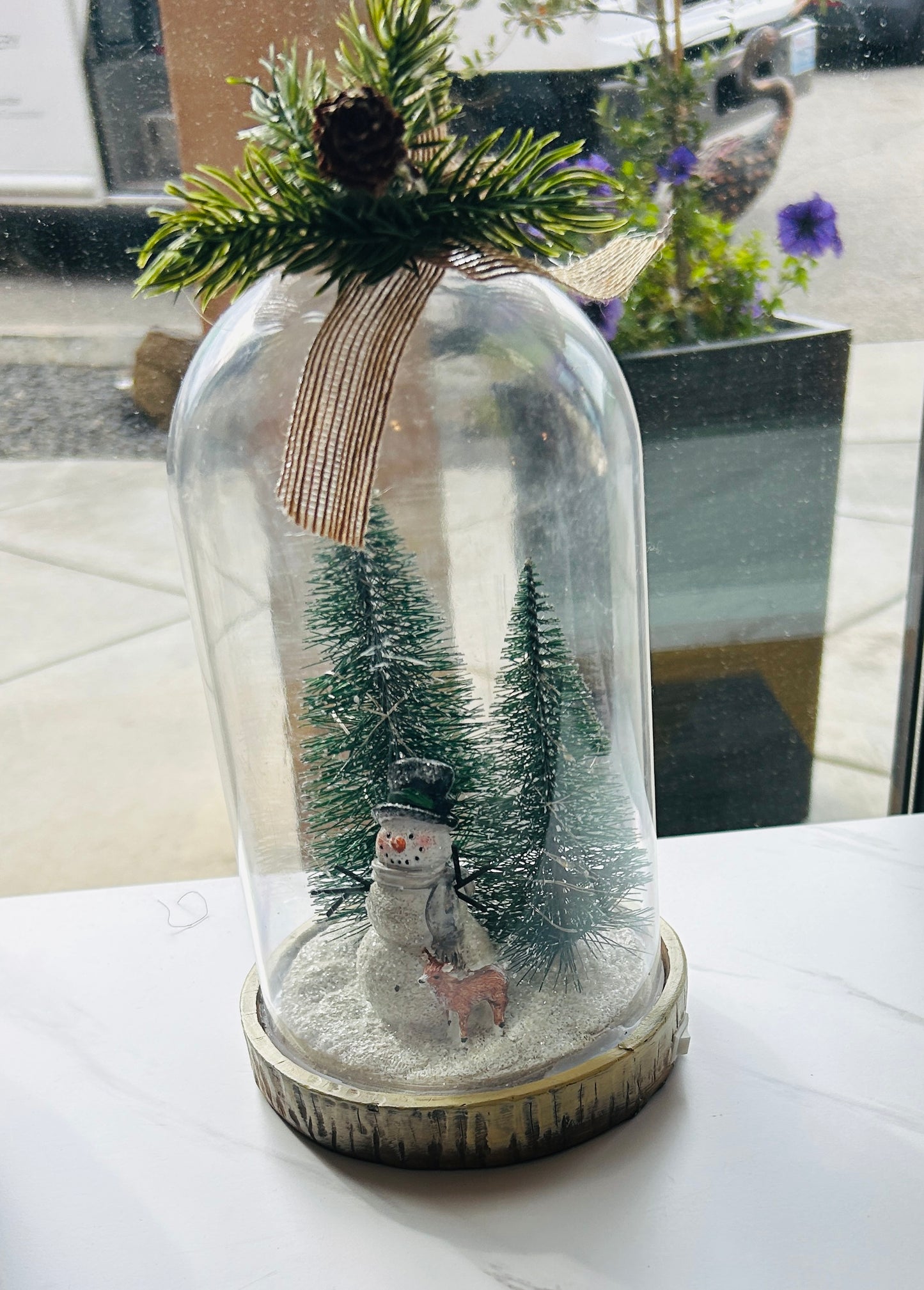 Lighted Christmas Cloche