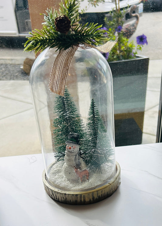Lighted Christmas Cloche