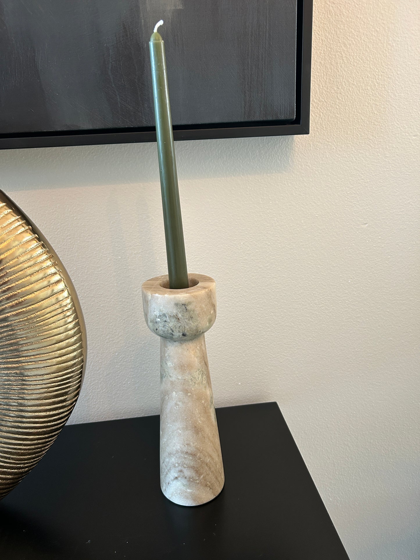 Travertine Candle Holder
