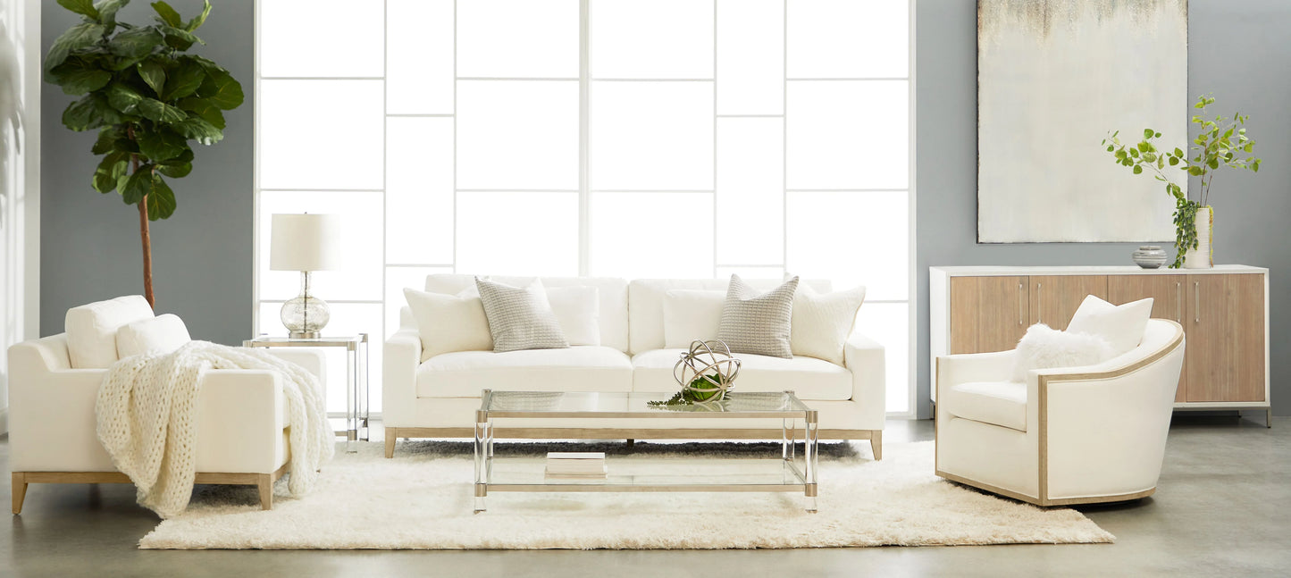Paxton Swivel Club Chair, LiveSmart Peyton-Pearl
