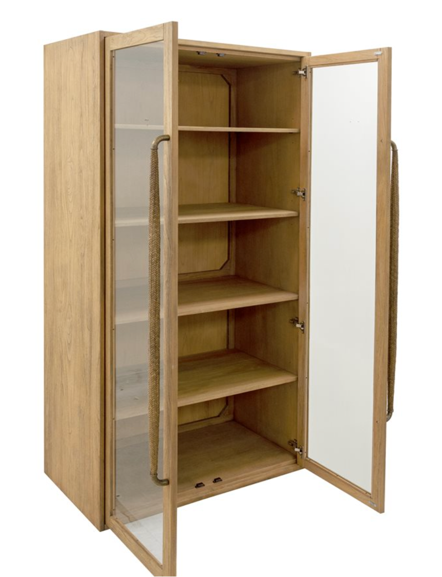 Tall Teak Exposure Cabinet
