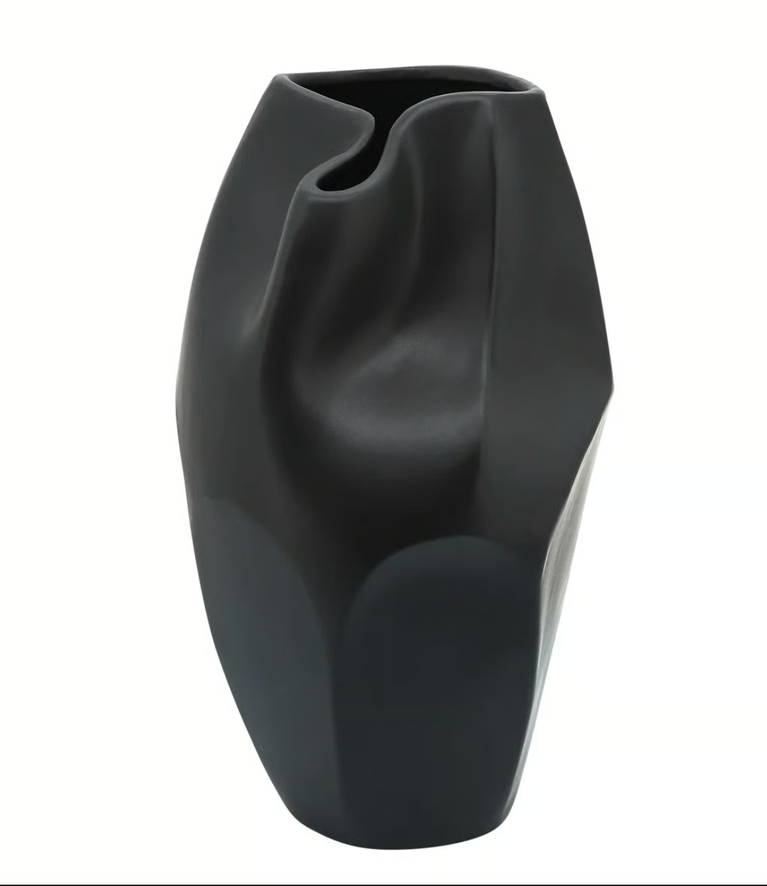 Large Black Modern Vase