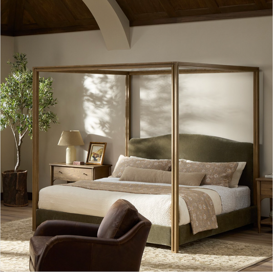 Malmo Olive Canopy Bed