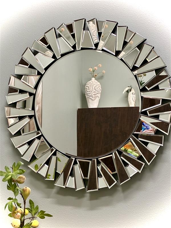 Sunburst Silver Mirror