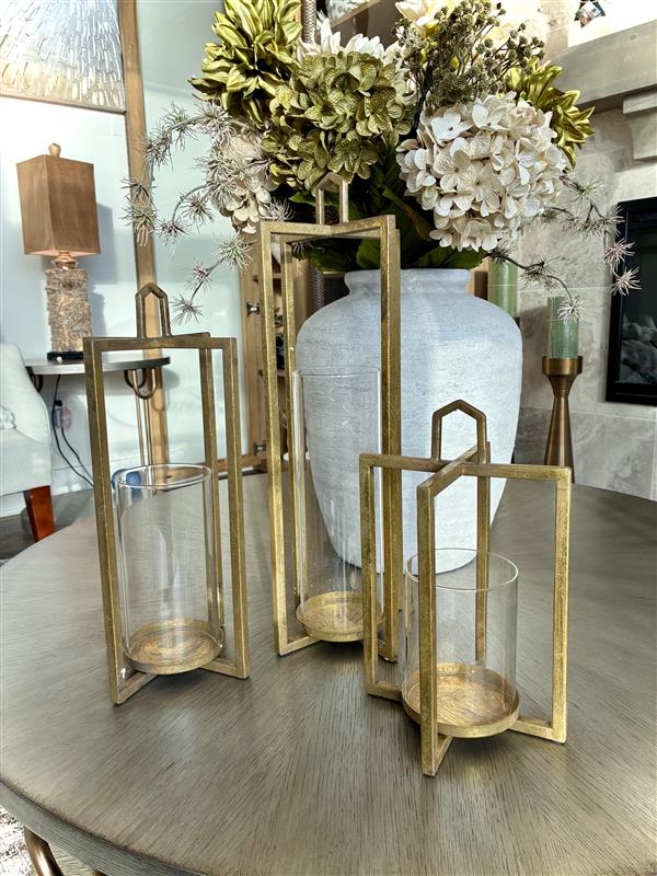 Set of 3 - Open Concept Lanterns