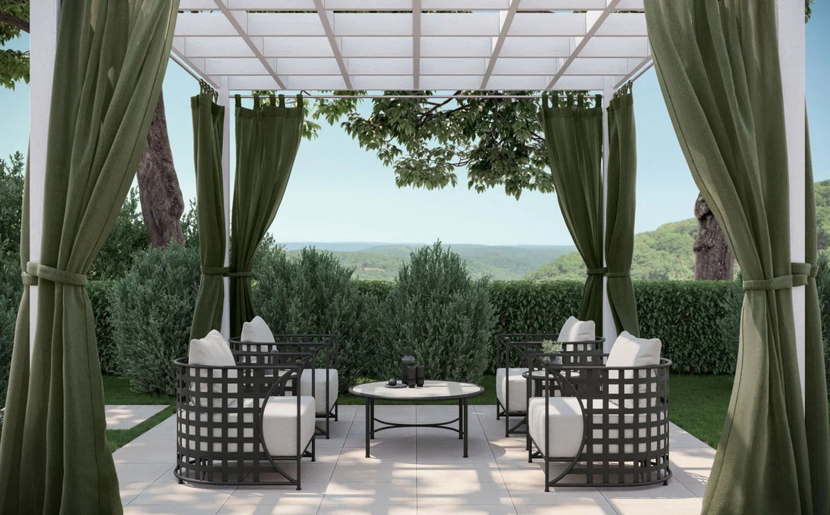Athens Club Chair + Linen Cushion