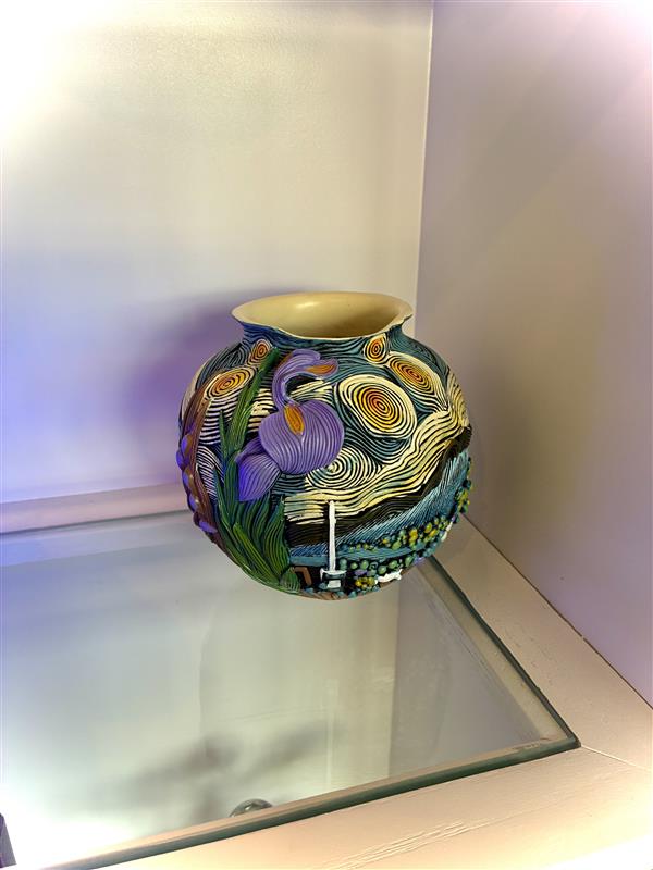 Iris Starry Night Pot