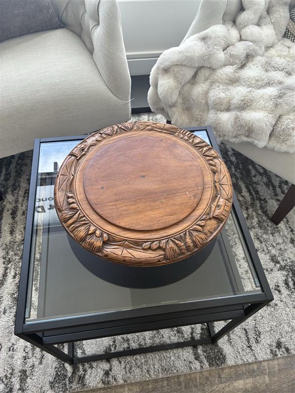 Antique Wooden Lazy Susan
