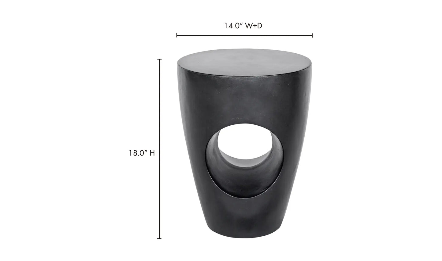 Aylard Outdoor Stool Black