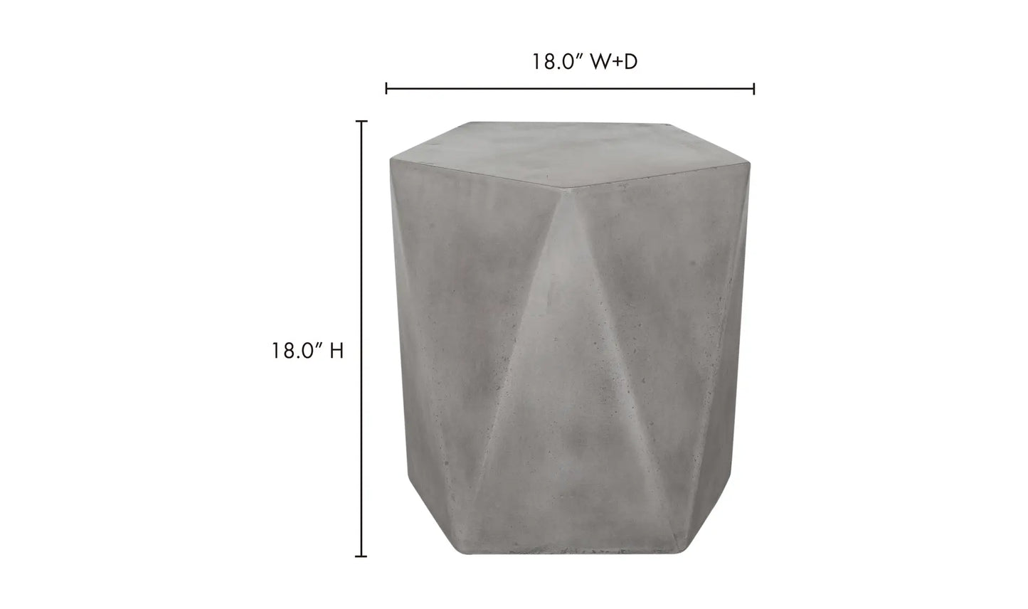 Gem Outdoor Stool Grey