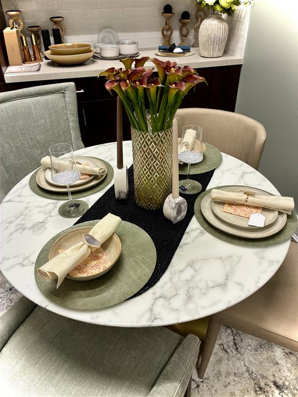 Black Table Runner