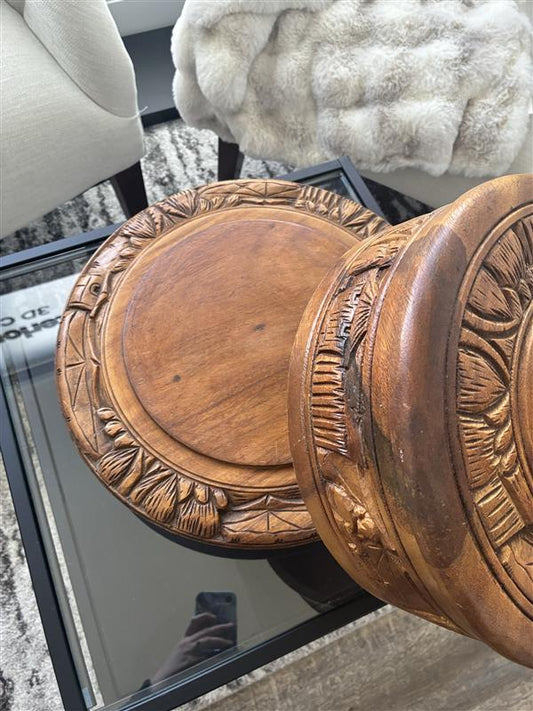 Antique Wooden Lazy Susan