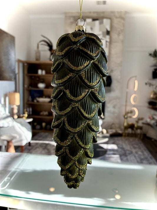 Green Pinecone Ornament