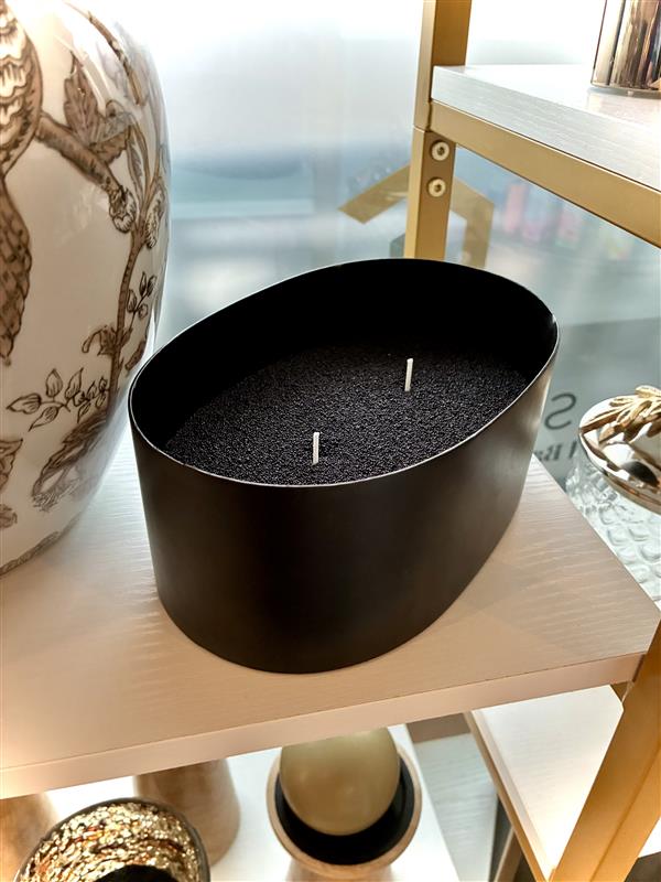 Sand Wax Candle in Lidded Container