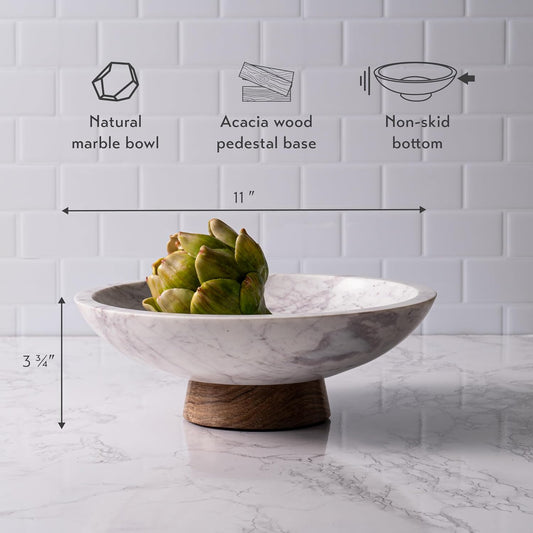 Marble Decorative Bowl- 11" 