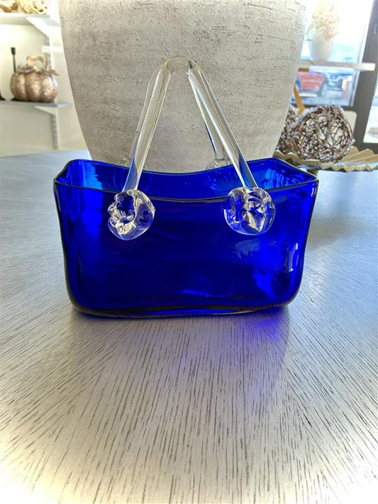 Blue Glass Purse