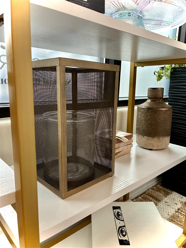 Metal Mesh Candle Holder - Thumbnail 2