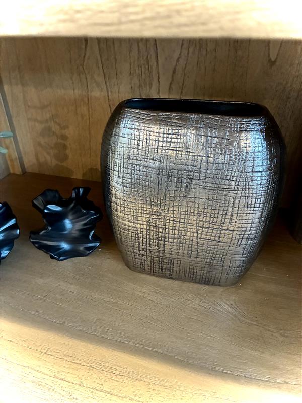 Silver Metal Vase