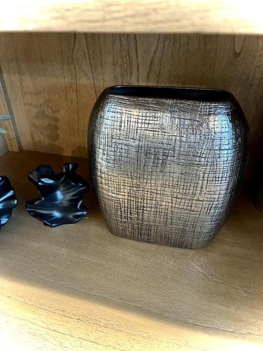 Silver Metal Vase