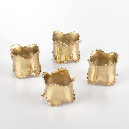 Classic Napkin Rings (Set of 4), Gold, Set of 4