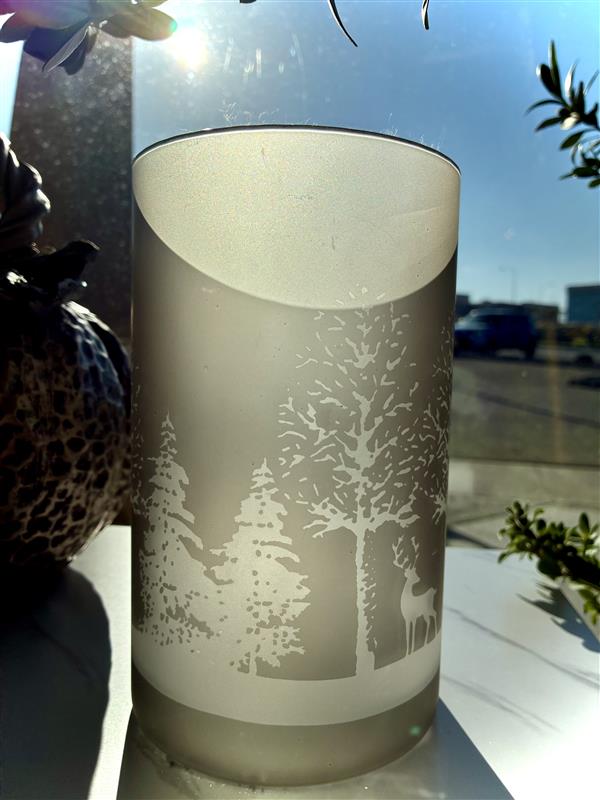 Winter Jar Candle Holder