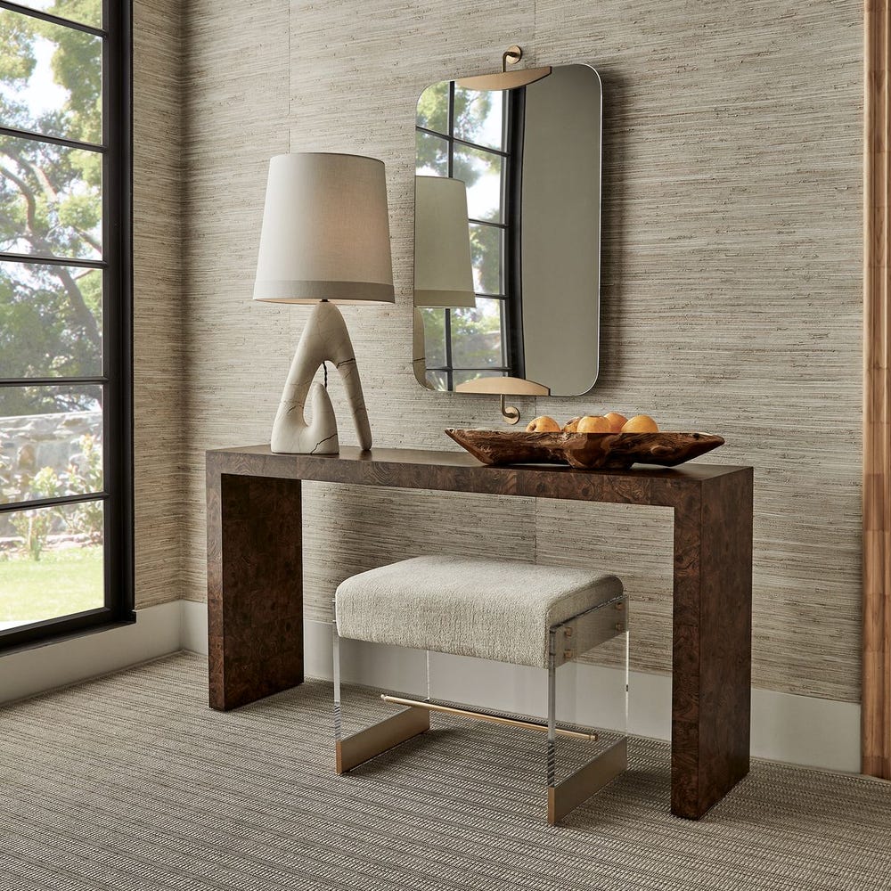 Ingrain Console Table, Cocoa Brown