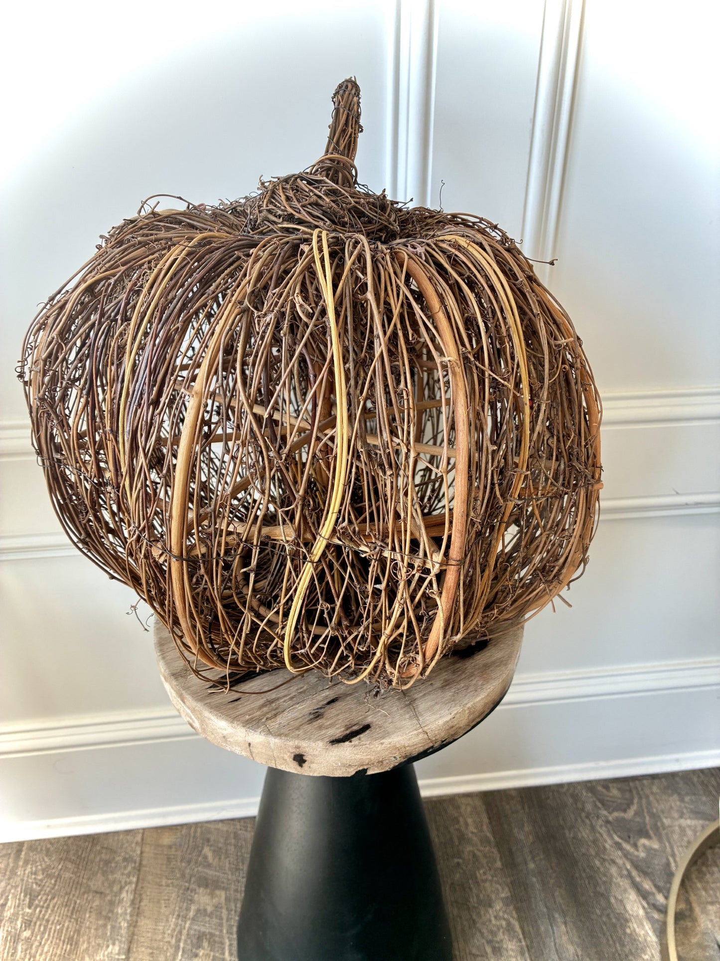 Large Wicker Pumpkin