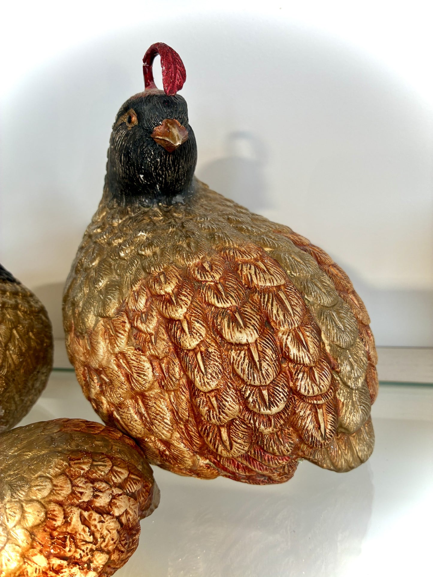 Gold Quails (Set of 4)