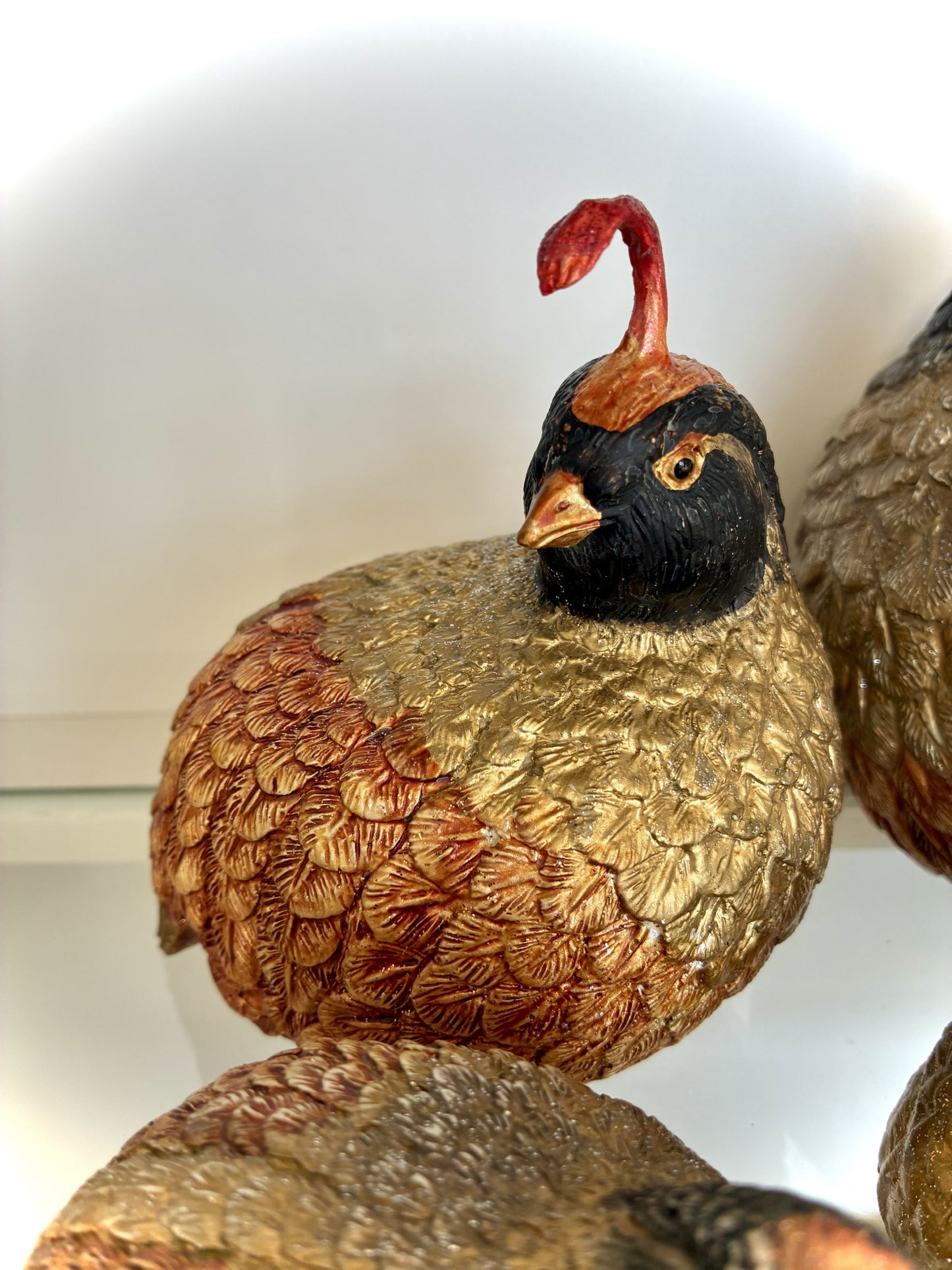 Gold Quails (Set of 4)