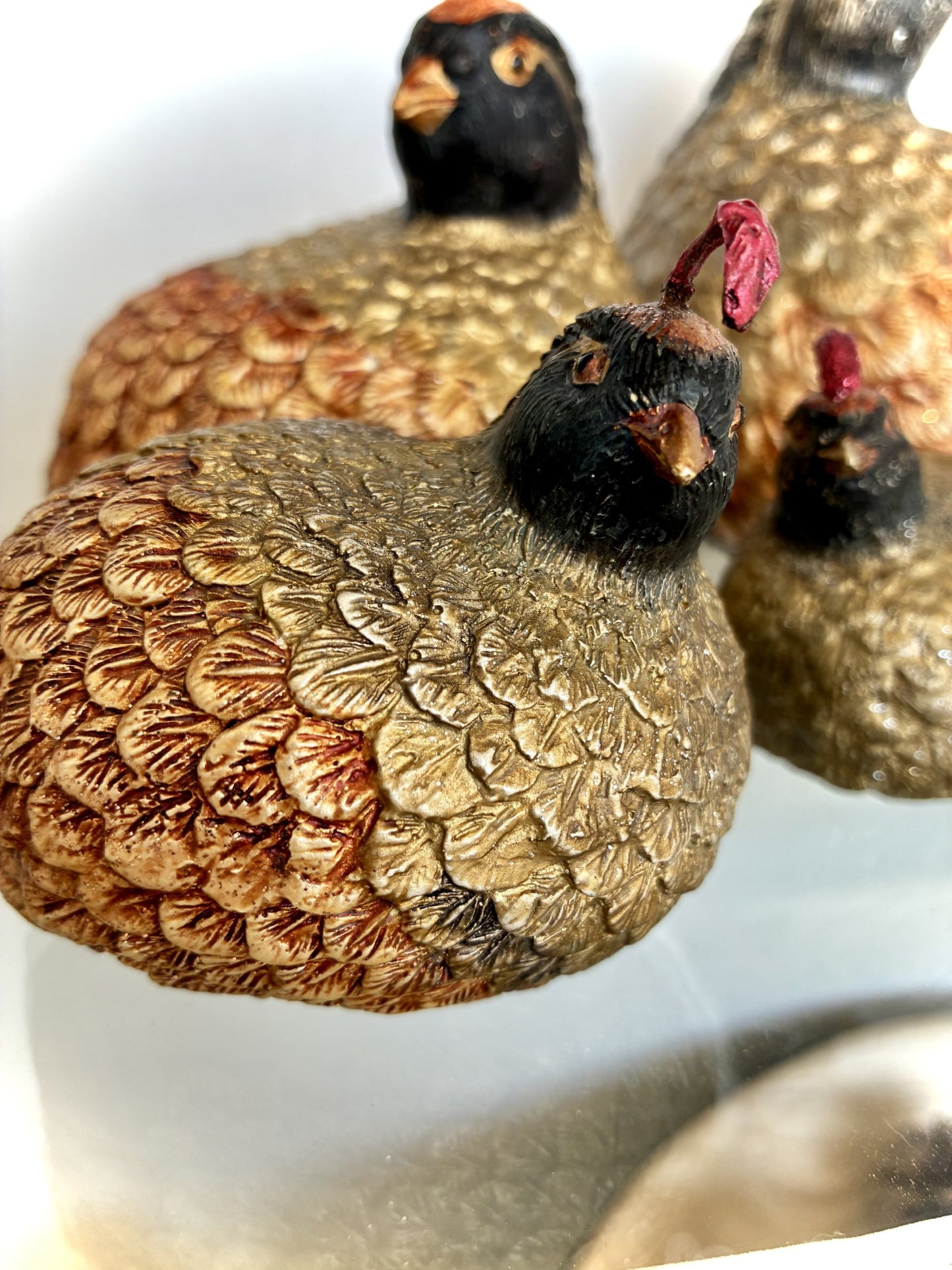 Gold Quails (Set of 4)
