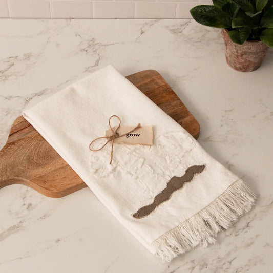Tea Towels - Raggedy Mushrooms with Fabric Tag (In-Store Pickup Only)